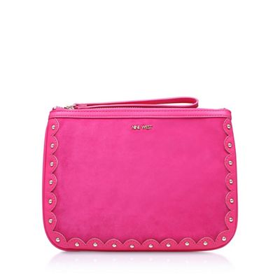 Pink 'Enrin Wrislet' clutch bag
